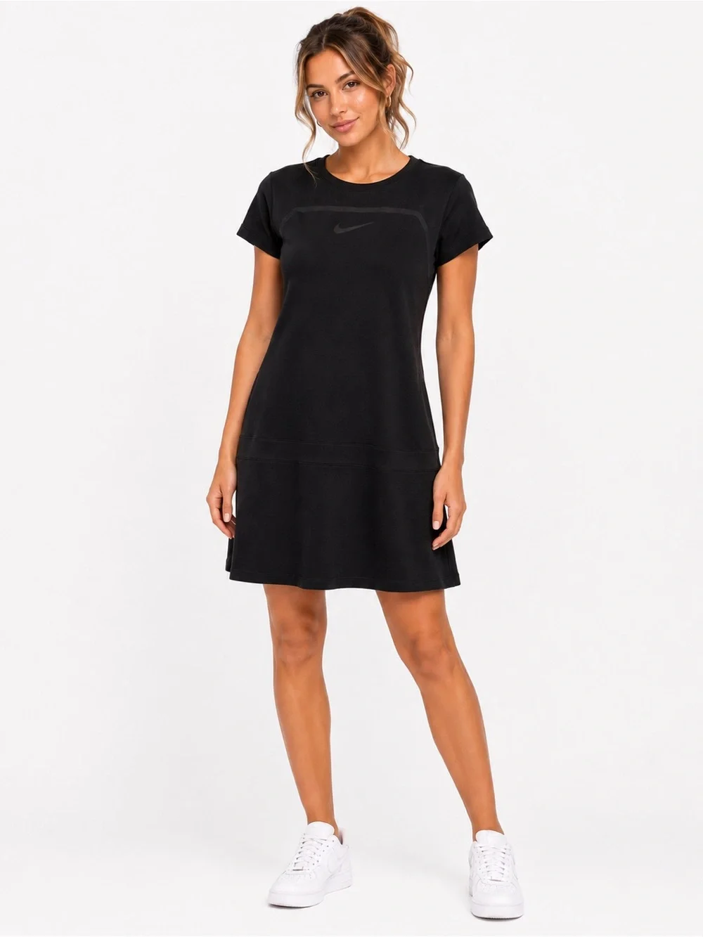 Nike Golf Dri Fit Size Large Women’s Black Short-Sleeve Mini Dress